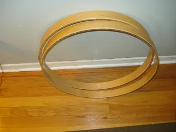2 x 20&quot; gloss maple bass drum hoops $50 + shipping