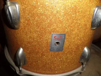 Orange sparkle &quot;Star&quot; drums (barn fresh sorta)