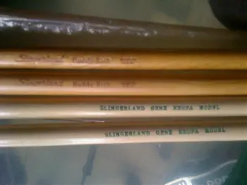 GK and BR Slingerland drum sticks