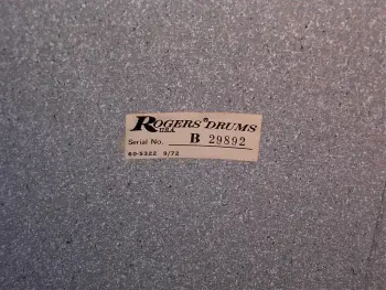 ROGERS 1972 16x16&quot; FLOOR TOM SHELL BUTCHER BLOCK
