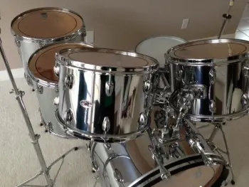 1977 chrome over wood 6-piece Slingerland kit