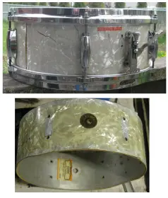 Gretsch Model 4105 Snare restore.