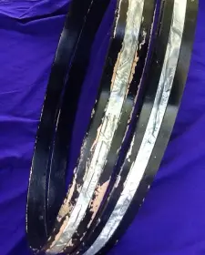 Bass drum hoop finishing/painting