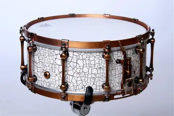 A prototype drum kit out of some vintage shells