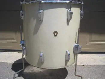 Ludwig Pre serial Keystone 20&quot; bd &amp; a Keystone 16&quot; flr tom silver (1968)