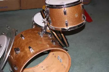Restoring 62 Ludwig Champagne Drums