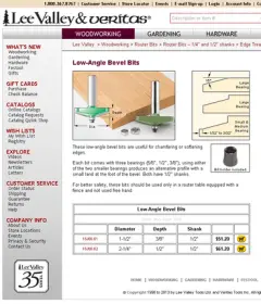 Cutting a round over bearing edge