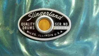 Slingerland Blue Satin Flame SOLID MAPLE - 1970s