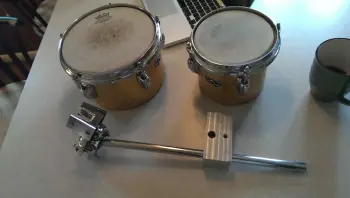 Gold Sparkle Slingerland Concert Toms