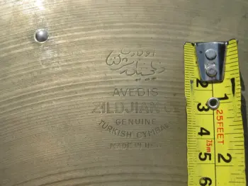 1950s Zildjian Value 21&quot; rivet