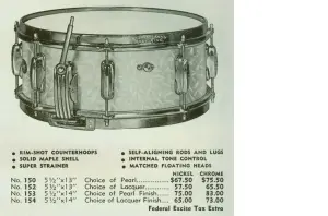 5x13 Slingerland Black n Brass Chicago era...Questions