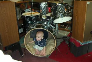 '63 Ludwig IMMACULATE 4-pc Black Diamond Pearl kit W/hardware