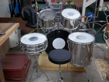 Ludwig Stainless Steel Drum Set