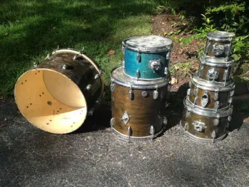 9 x Vintage Gretsch *PROJECT* drums! + 1 tama + 1 Rogers - good prices!
