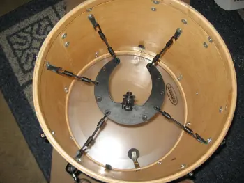 Pics 20&quot; floor tom to Bass conversion