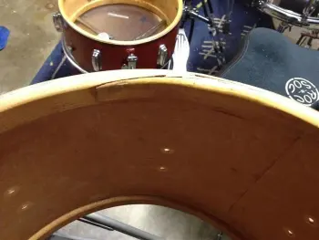 Bearing Edge Repair on '65 Slingy Bass