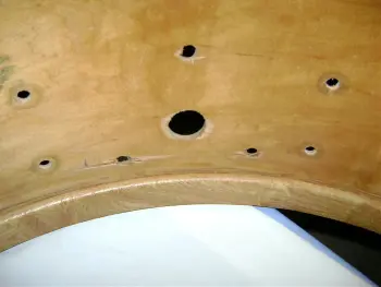 Slingy 24&quot; natural maple BD shell &amp; hoops project