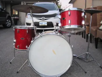 Complete set of 1970 Silvertones in Red Sparkle