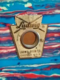 1969 Vintage Ludwig Super Classic Psychedelic Red 22 x 13 x 16