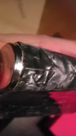 A flask, scrap drum wrap &amp; some creativity