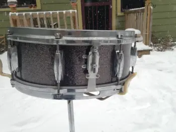 RARE FIND! 60's Gretsch 4157 snare drum in STARLIGHT SPARKLE!