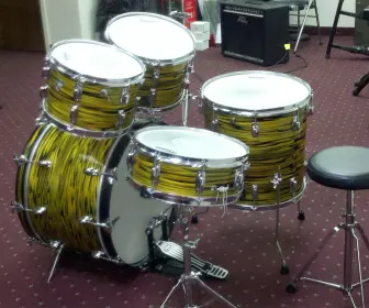 Scored a Ludwig Standard Ruby Strata Set Today