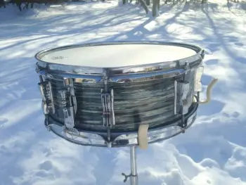 wow! 1962 Ludwig Pre-Serial keystone badge Blue Oyster Pearl Jazz Festival Snare Drum