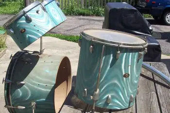 Slingerland green/blue satin flame wrap--what IS it?