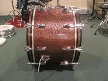1966 Ludwig “HOLLYWOOD” configuration in Burgundy Sparkle