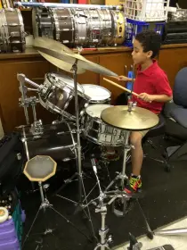 My grandson's second lesson.