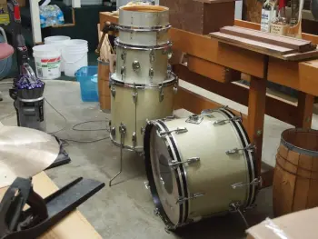 Ludwig Mid-70s Silver Sparkle Project Kit
