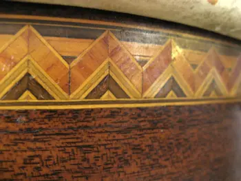 1920s LUDWIG &amp; LUDWIG No. 223 12X17 GOLD PLATED/CUSTOM MARQUETRY ONE-OFF SEPARAT