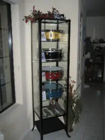How do you display your drums?