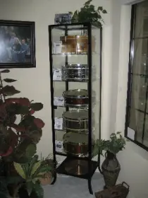 How do you display your drums?