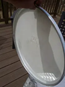 Cleaning up coated drum heads