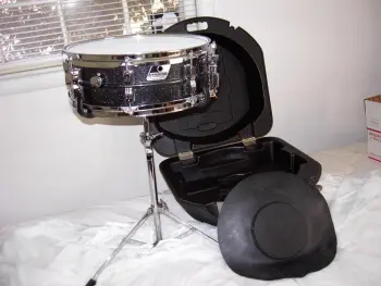 LUDWIG ACROLITE BLACK GALAXY 5X14&quot; WITH UFO CASE + extras