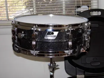 LUDWIG ACROLITE BLACK GALAXY 5X14&quot; WITH UFO CASE + extras