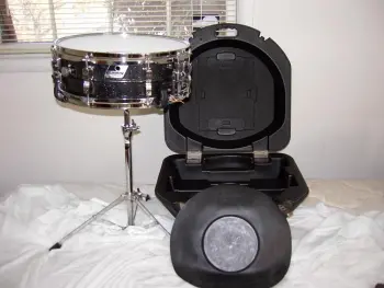 LUDWIG ACROLITE BLACK GALAXY 5X14&quot; WITH UFO CASE + extras