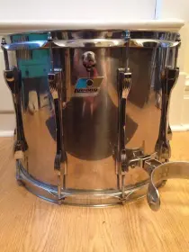 Two Ludwig Stainless Steel Toms B/O Badge