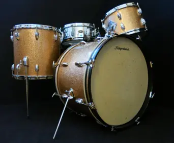 1960s Slingerland &quot;Modern Jazz&quot; Drum Kit + Sound King Snare Drum
