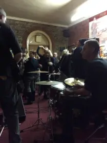 Slingys out at a gig