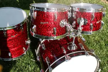 Rogers Red Onyx 13&quot; tom and 22&quot; Bass drum