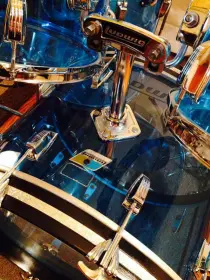 FOR SALE: Late 1970's Ludwig Blue Vistalites Complete Package - Matching serials and