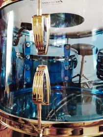 FOR SALE: Late 1970's Ludwig Blue Vistalites Complete Package - Matching serials and