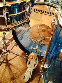 FOR SALE: Late 1970's Ludwig Blue Vistalites Complete Package - Matching serials and