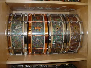 Behind every vintage drum collector