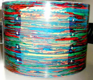 Homemade Psychedelic Red Wrap