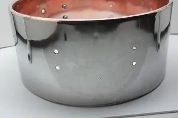 Restored 1966 Ludwig Steel Timbales (Copper &amp; Chrome)