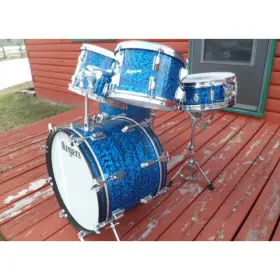 Roger 12/13/16/20 in blue onyx for 60s ludwigs sparkle kit.