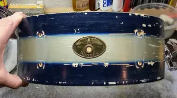 Late 50's/Early 60's Rogers Blue/Silver Duco Kit